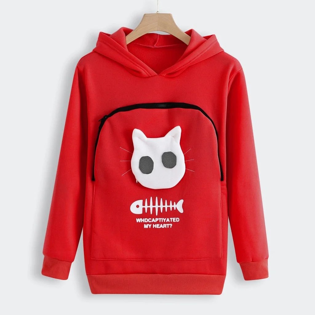 mamymarket™-Cat Lovers Hoodie Cuddle Pouch