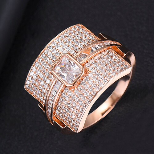 Monaco Design Luxury Statement Stackable Ring For Women