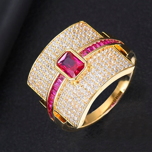 Monaco Design Luxury Statement Stackable Ring For Women