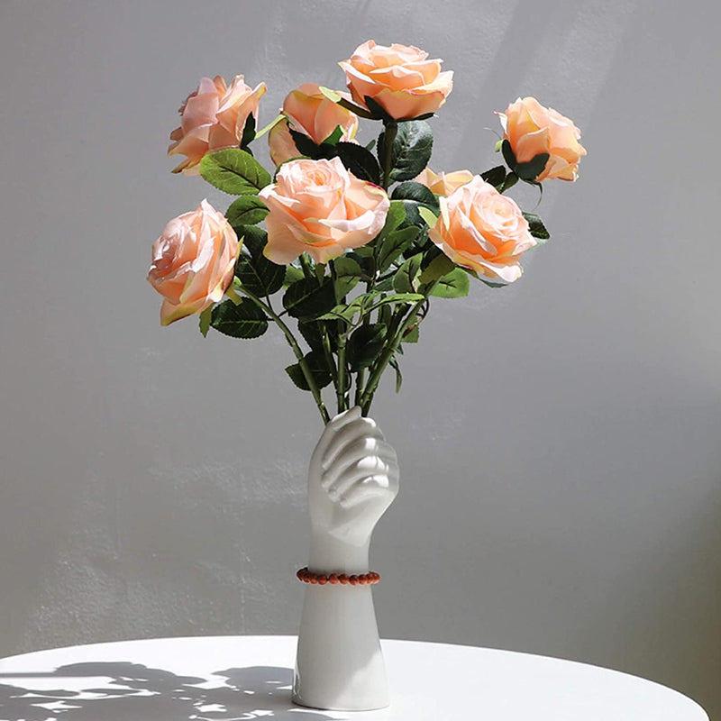 Ceramics Vase Modern Creative Hand Vase Flowers  Home Decor Gifts