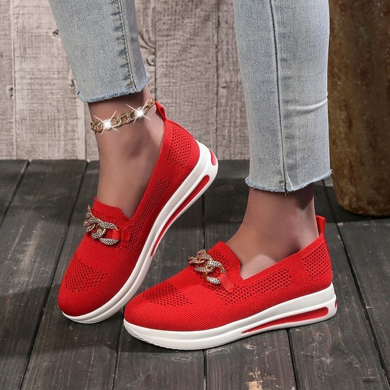 🔥Women's Woven Breathable Casual Wedge Sneakers