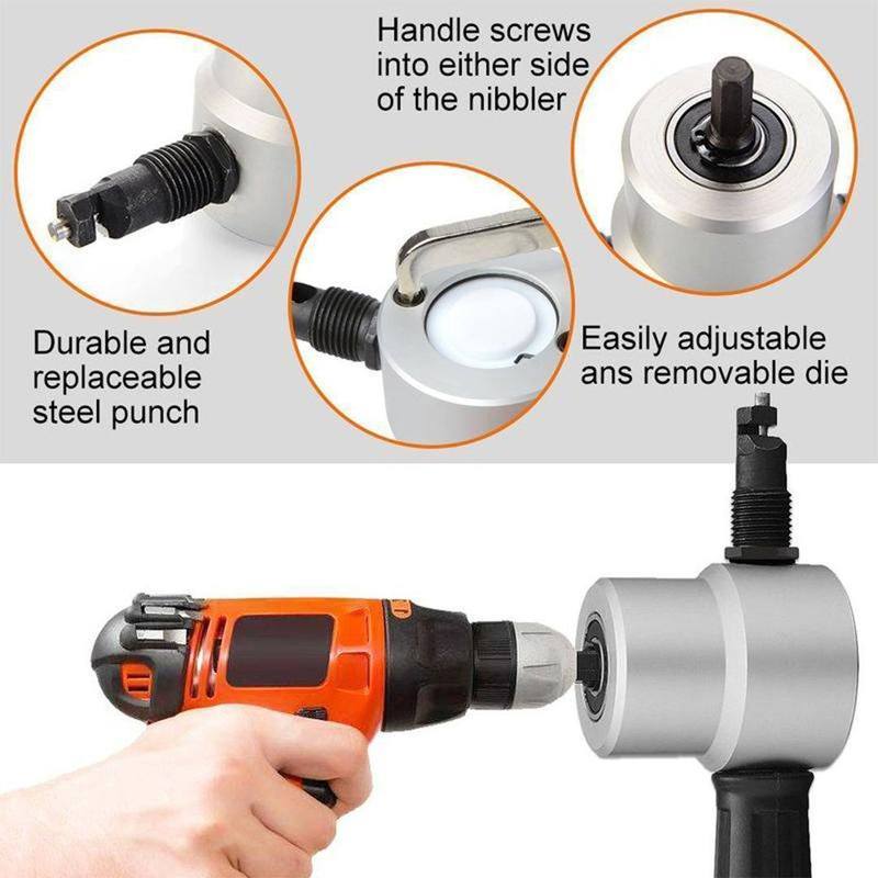 mamymarket™- Cutter Drill Attachment Double Head Metal Sheet