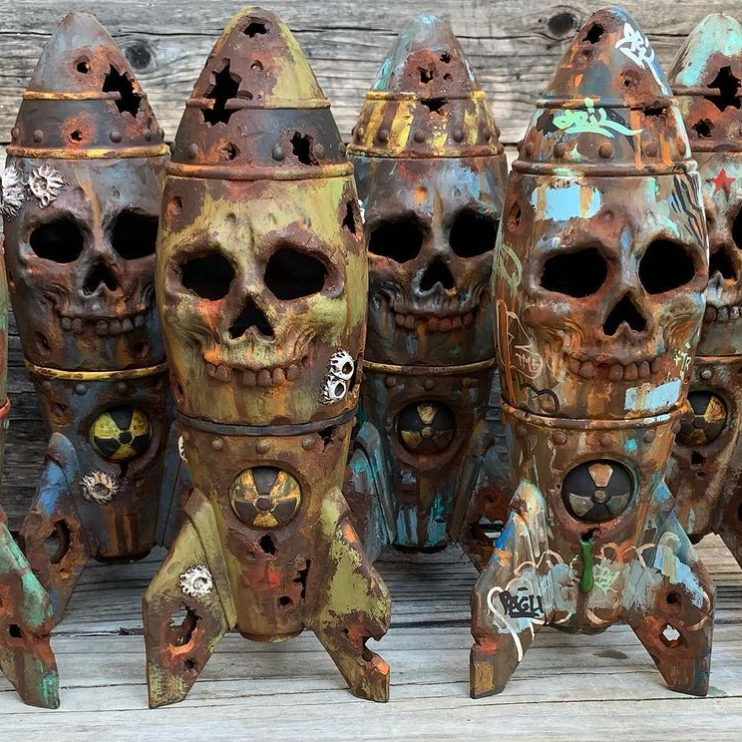 The Skull Bomb - Small Nuclear Warhead Decor