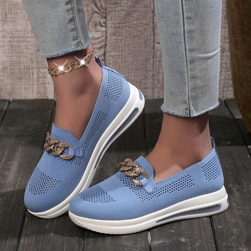 🔥Women's Woven Breathable Casual Wedge Sneakers