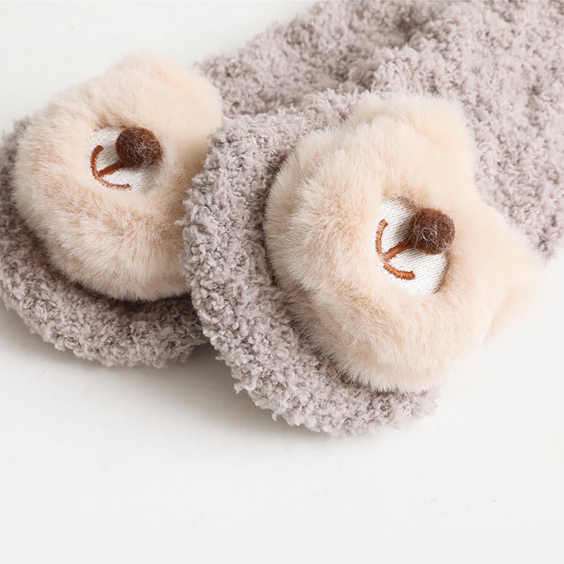 mamymarket™-A Pair of Baby Cute Coral Fleece Socks