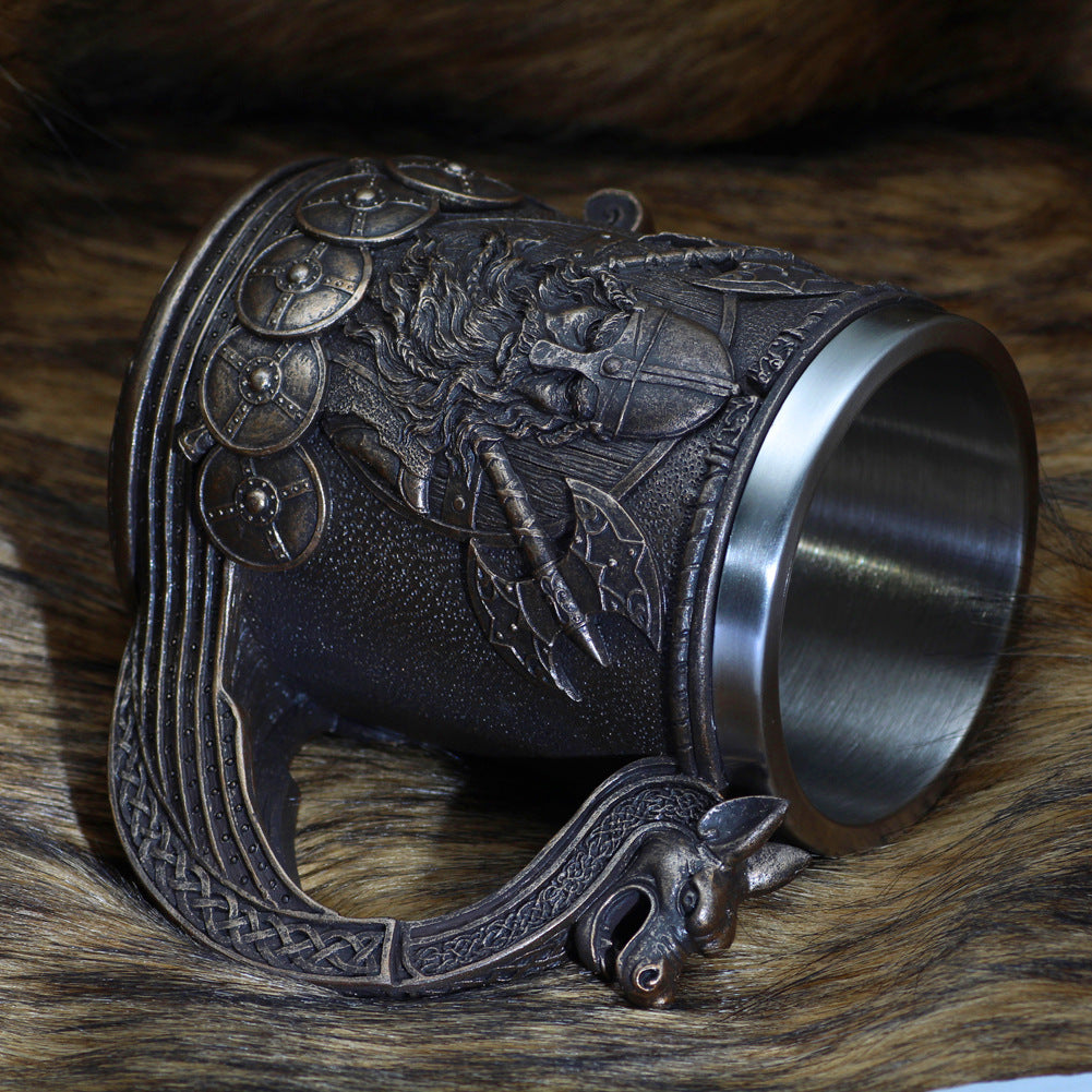 Nordic Rune Beer tankard