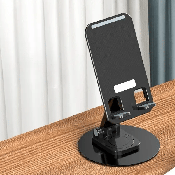 Folding computer phone holder in aluminium alloy