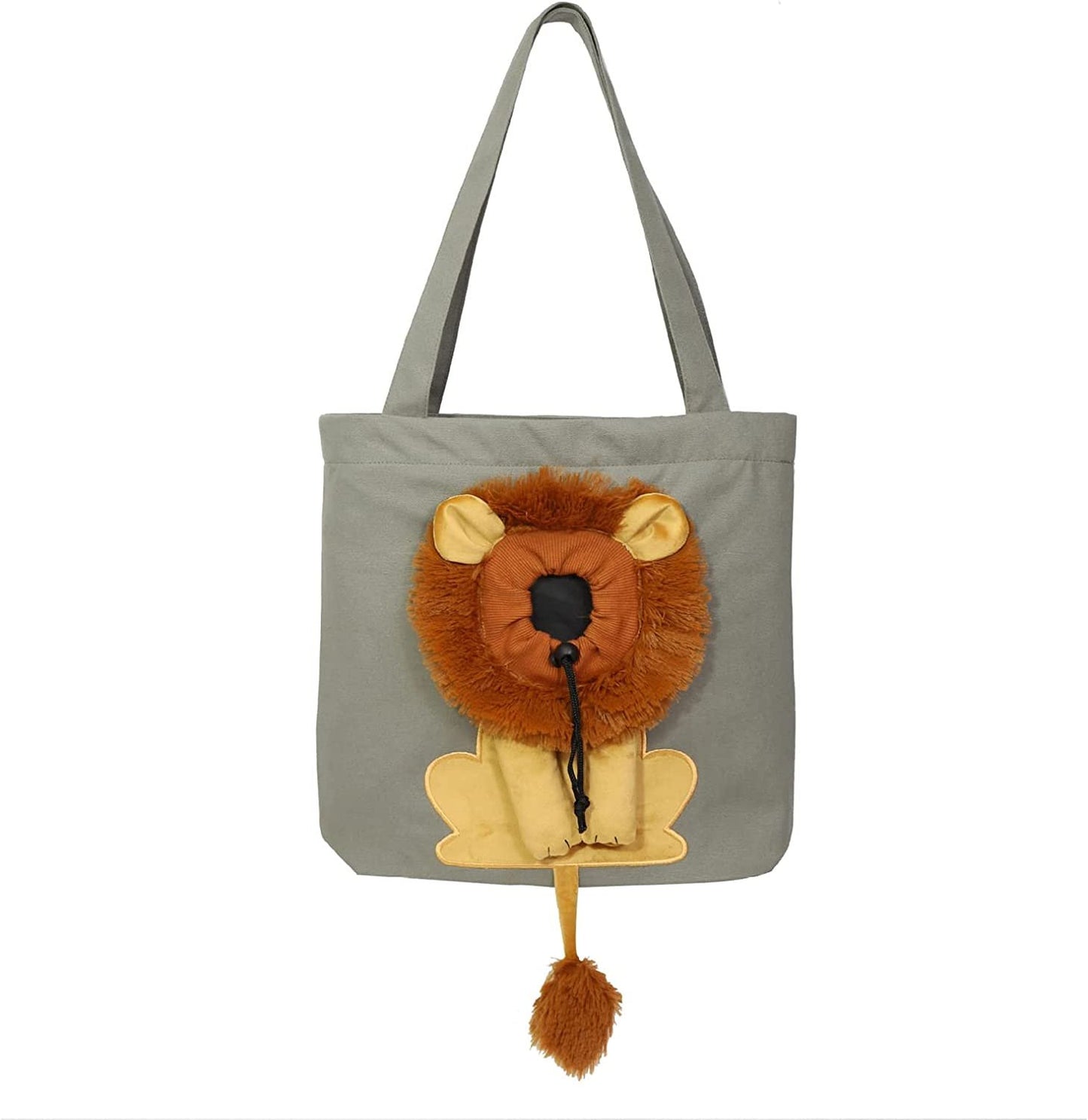 mamymarket™-Lion-Shaped Pet Canvas Shoulder Bag