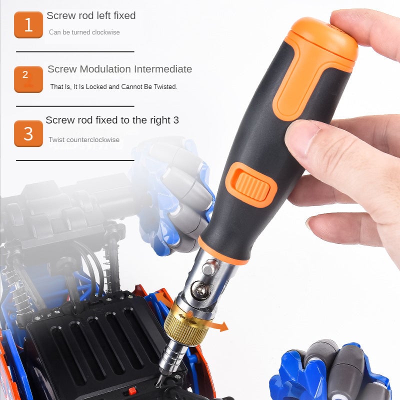 mamymarket™-10 in 1 Multi-angle ratchet screwdriver Professional tools