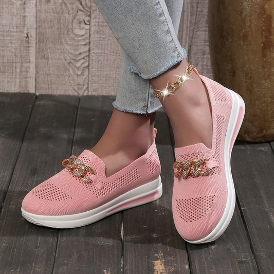 🔥Women's Woven Breathable Casual Wedge Sneakers