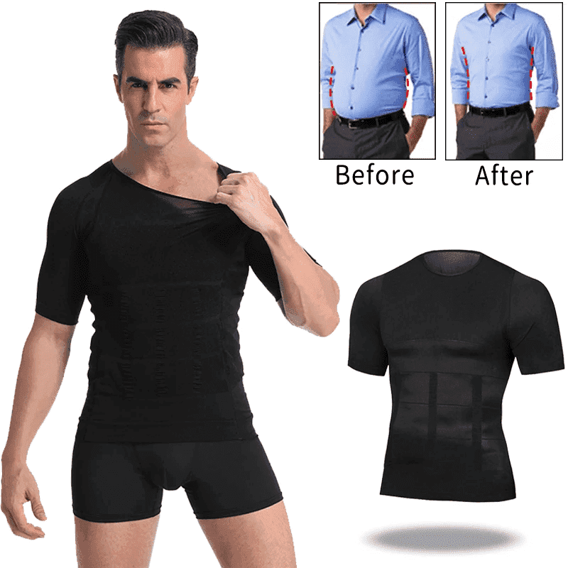 Men Body Toning Shaper T-Shirt