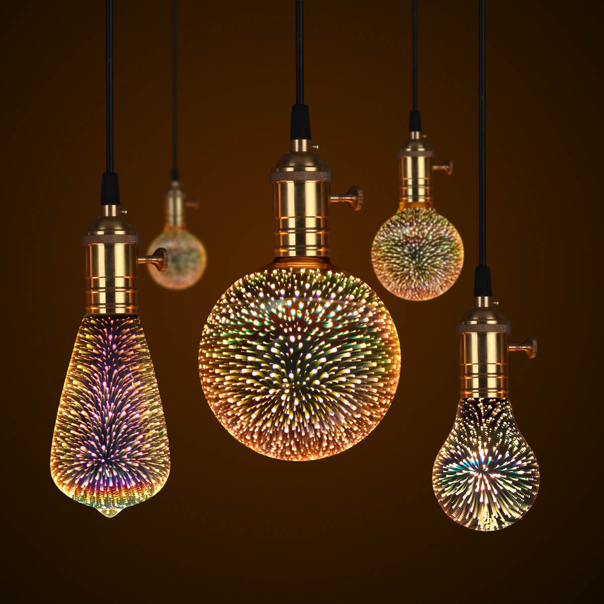 3D Fireworks LED Light Bulb