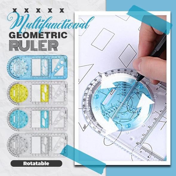 Geometricai Ruler mamymarket™-Multifunctional Geometric Rulers – mamymarket.com
