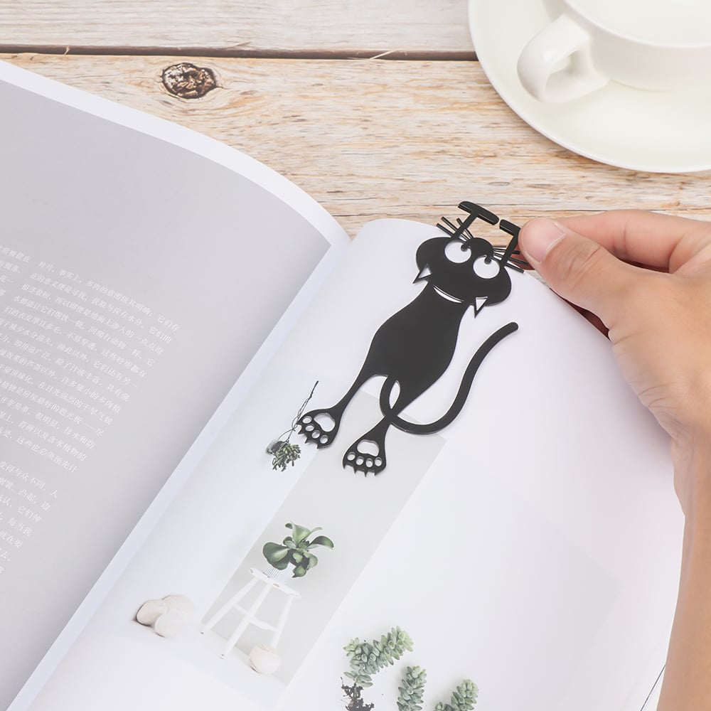 mamymarket™-Curious Cat Bookmark- Locate Reading Progress With Cute Cat Paws