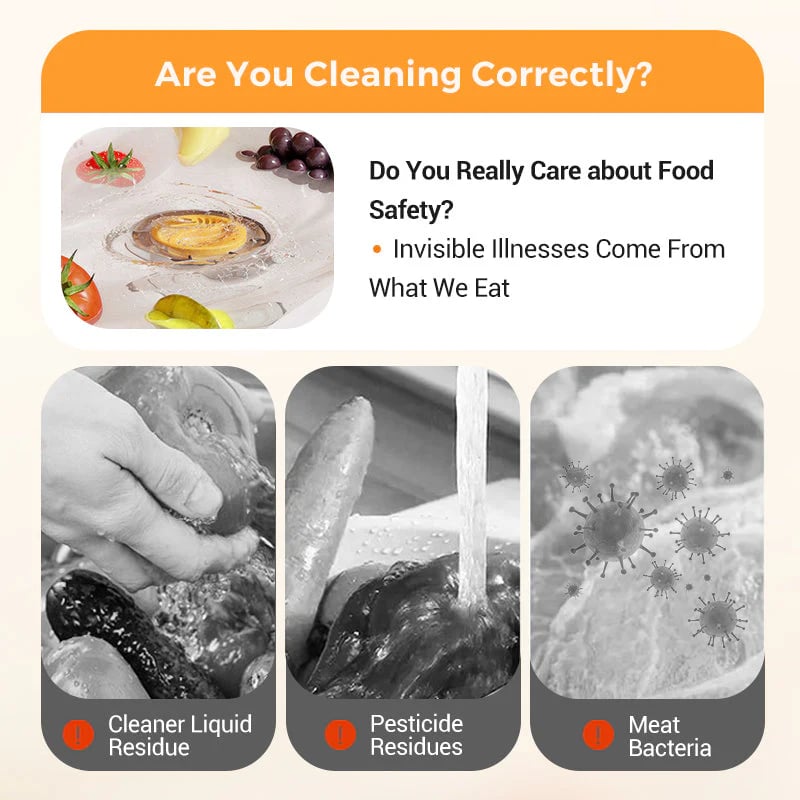 🎉Wireless Waterproof Portable Food Cleaner & Purifier🍉🥬 – mamymarket.com