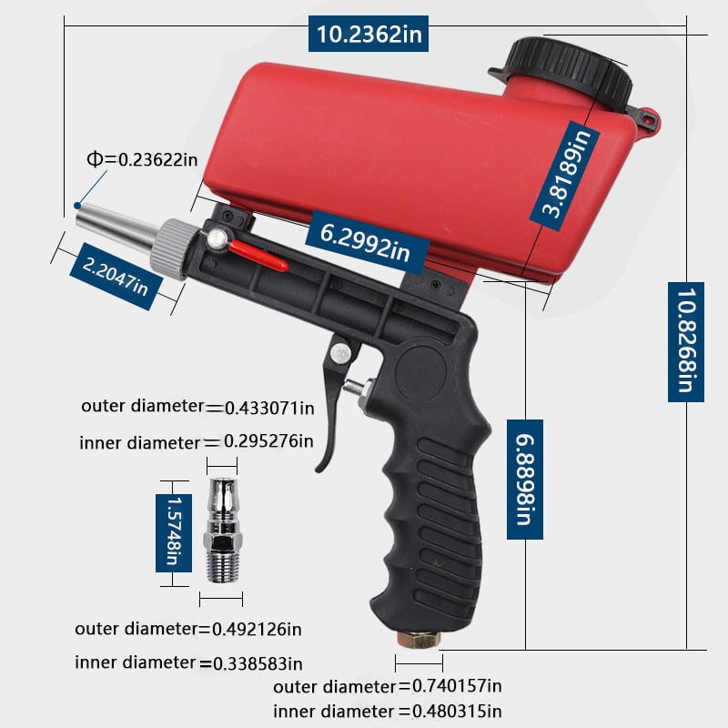 mamymarket™-🔥Summer Hot Sale Promotion-49% OFF✨-Portable Pneumatic Sandblasting Gun