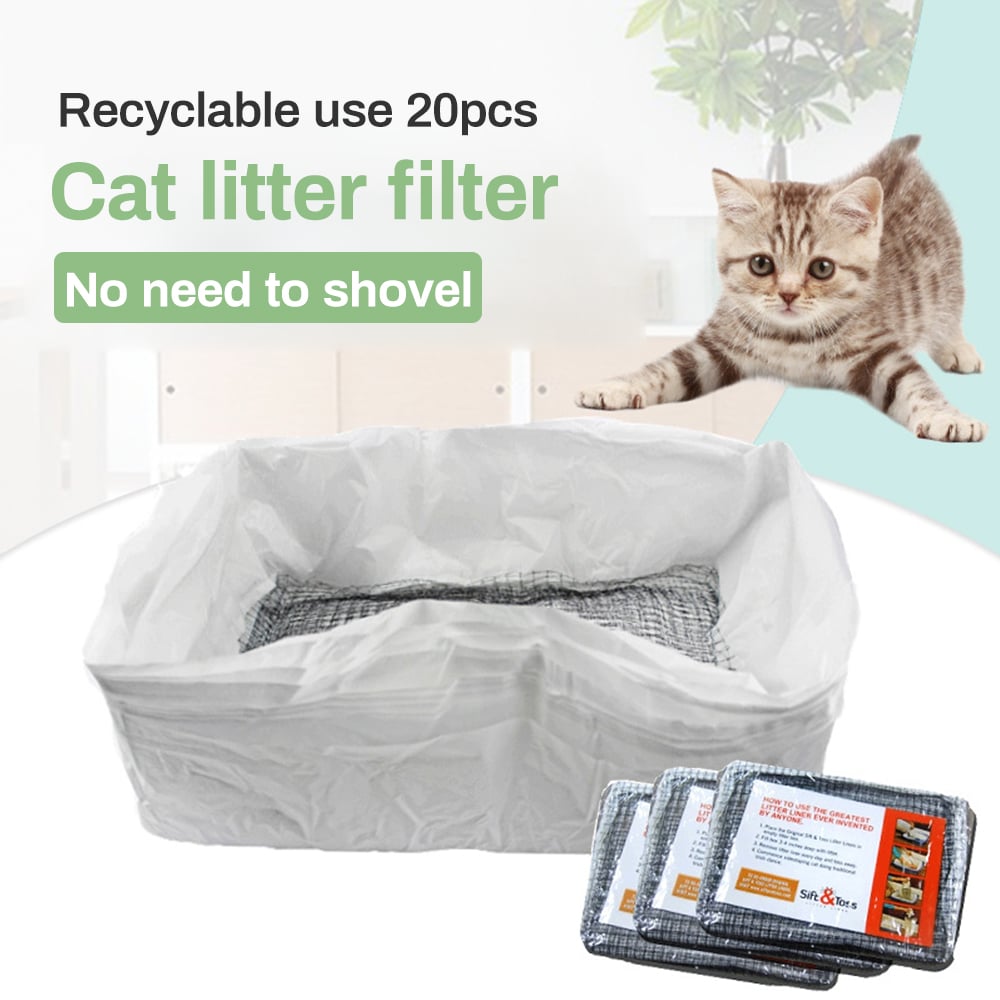 mamymarket™-Reusable Cat Litter Liners Bag