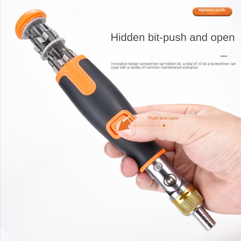 mamymarket™-10 in 1 Multi-angle ratchet screwdriver Professional tools