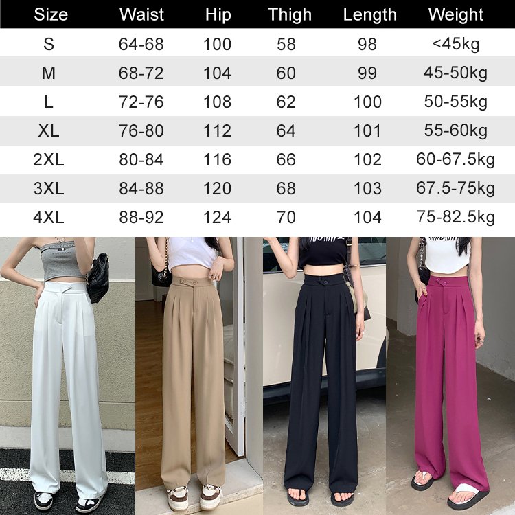 Woman's High waist wide leg pants  Loose Pants