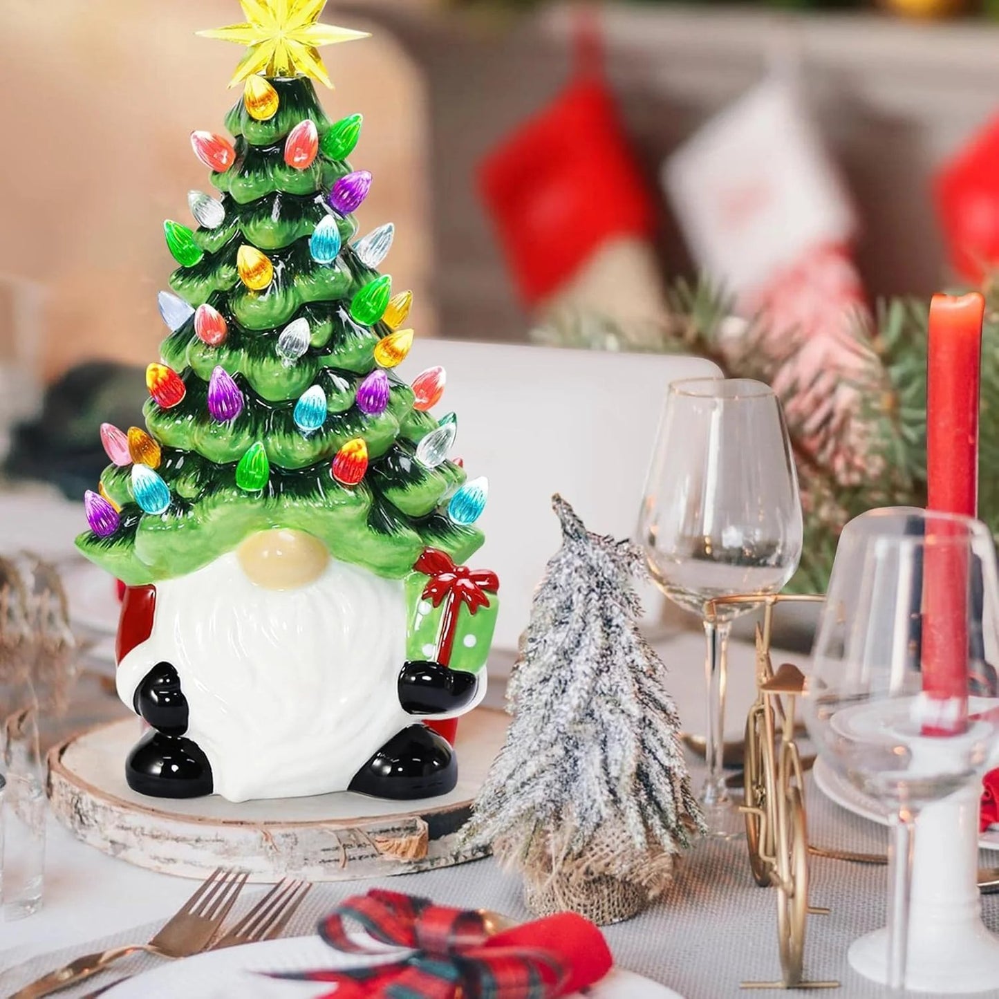 DIY Lighted Christmas Gnome Tree - A Heartwarming Gift for the Family