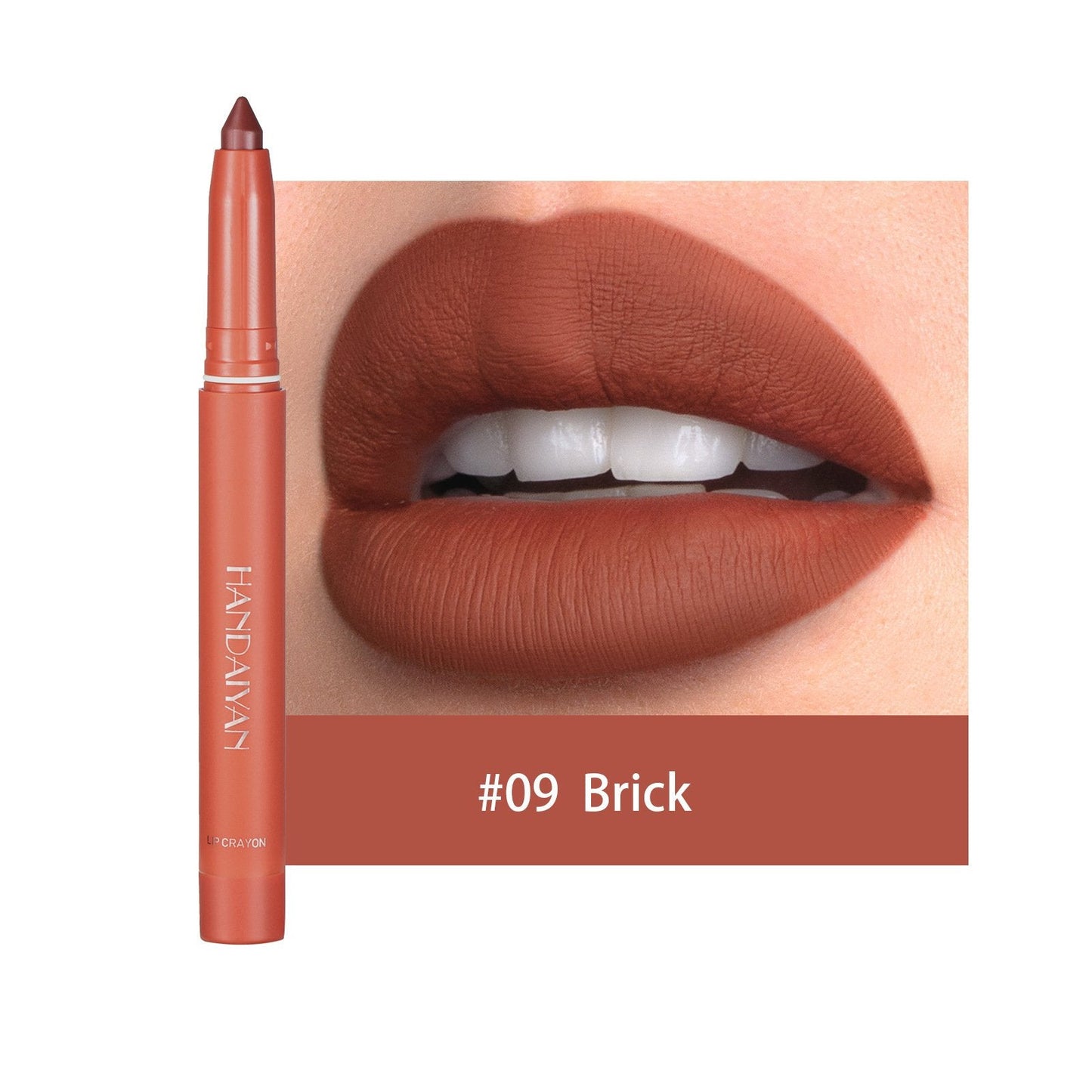 12 Color Rotating Sharpenable Matte Lipstick Pencils