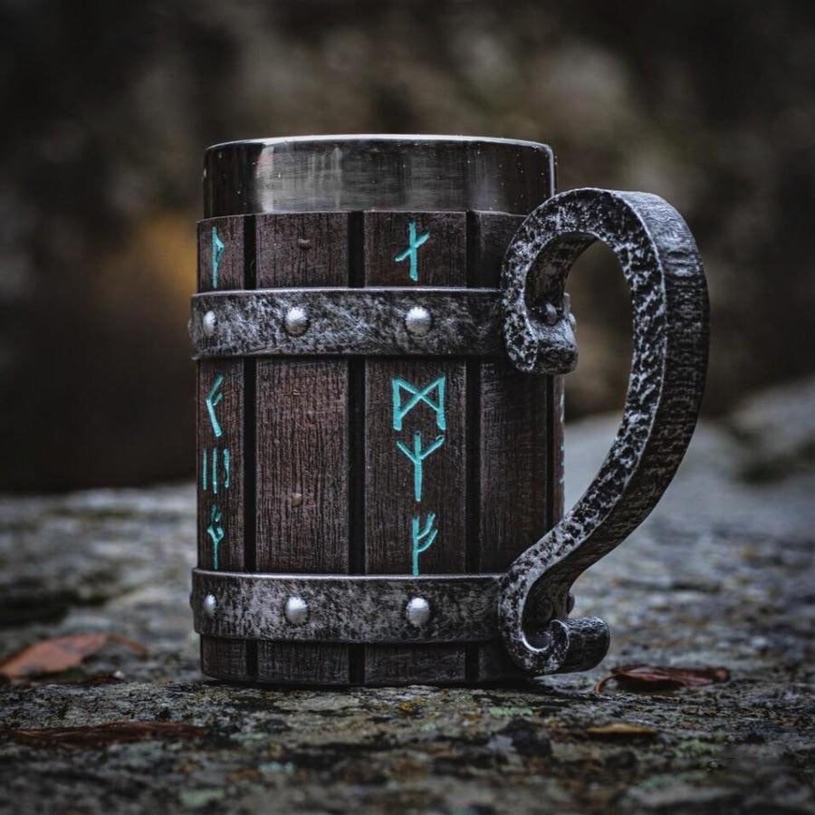 Nordic Rune Beer tankard