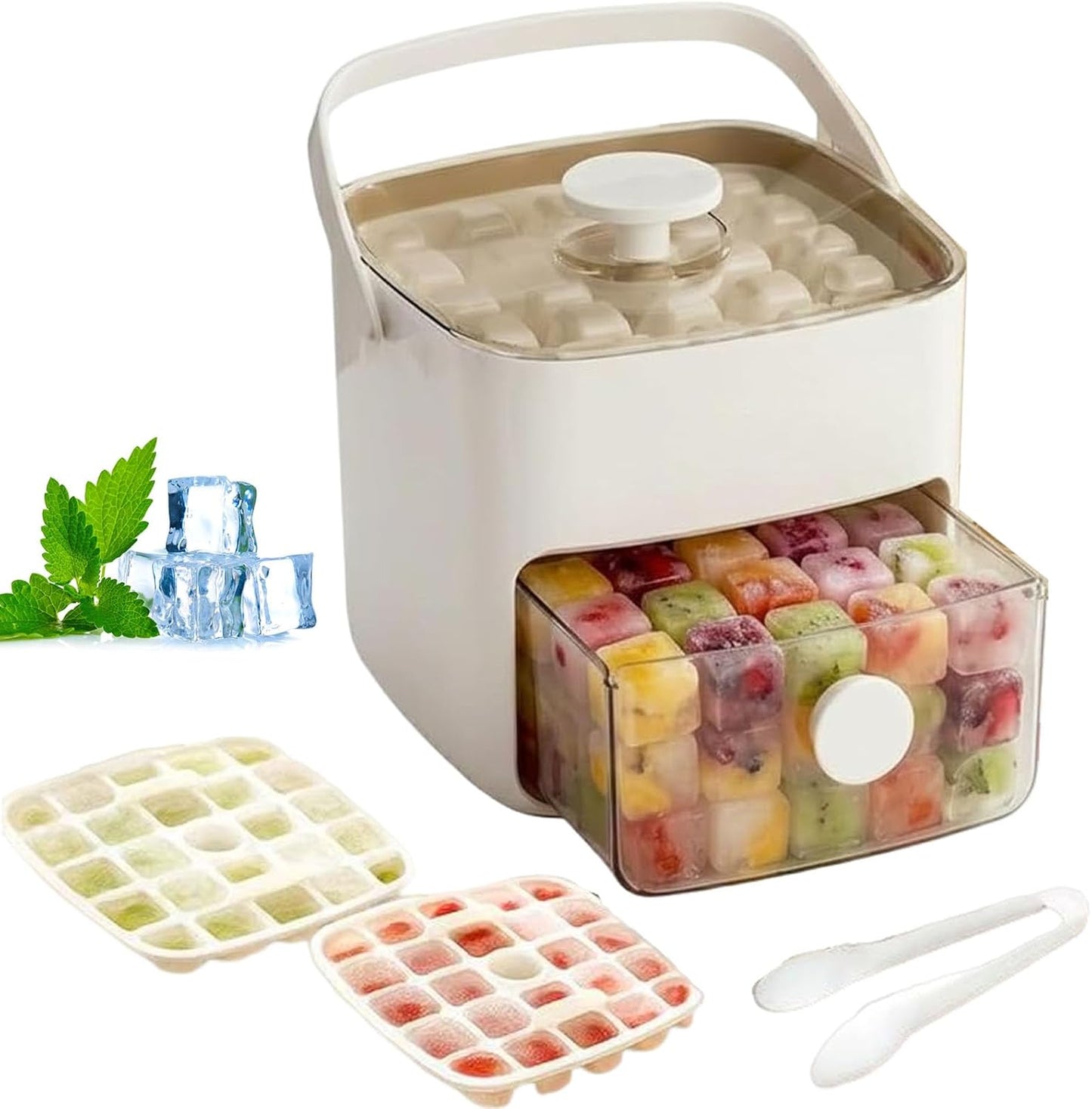 ❄️ Summer Best-Seller: 48-Cube Press-to-Release Ice Tray