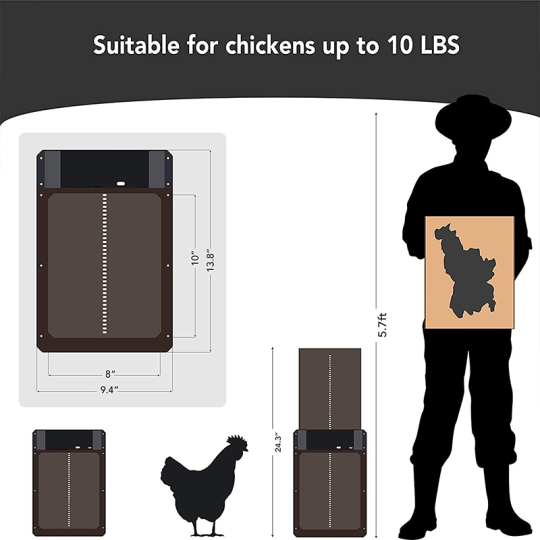 (🎄Hot Sale🎄- 60% OFF)-Poultry Farm Automatic Chicken House Door