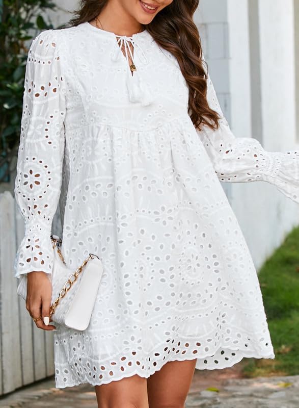 Arrival- Casual Eyelet Lace Dress for Women