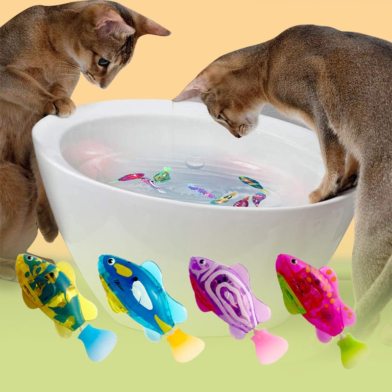 mamymarket™-Electric Fish Cat Toys