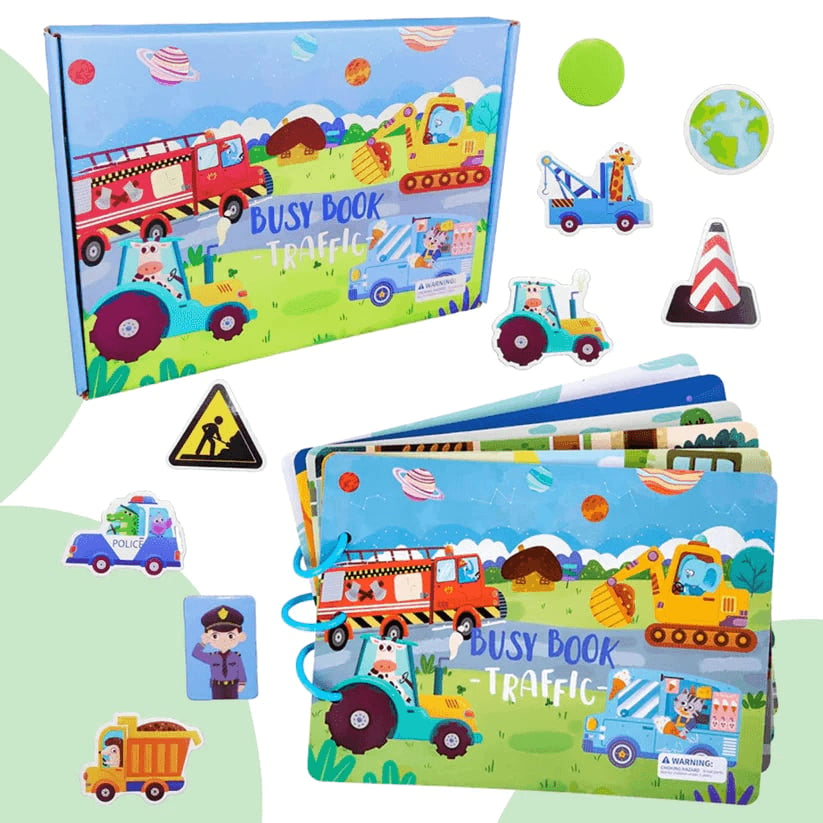 mamymarket™-Washable Montessori 3D Story Busy Board