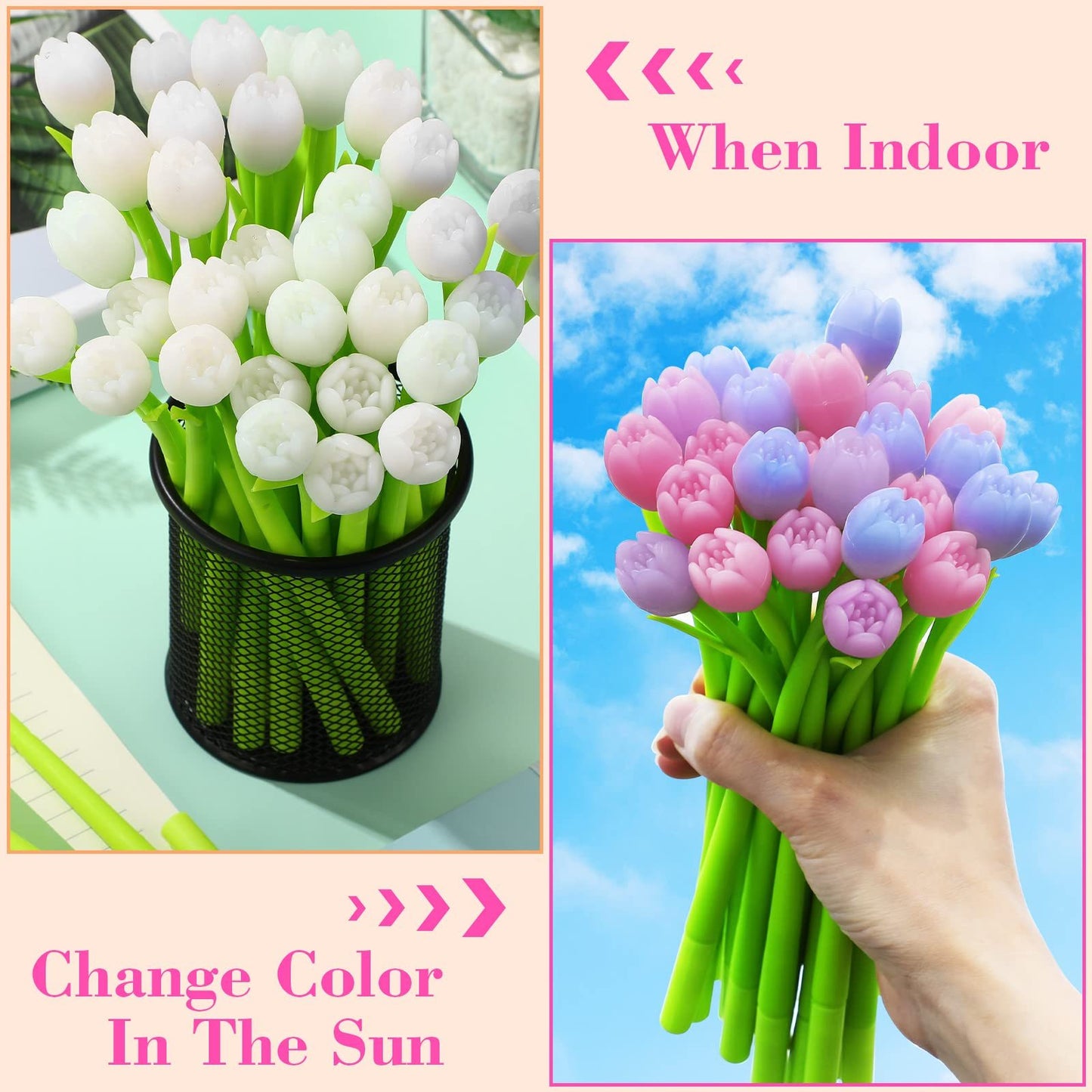 mamymarket™- Color-changing tulip ballpoint pens(set of 6)