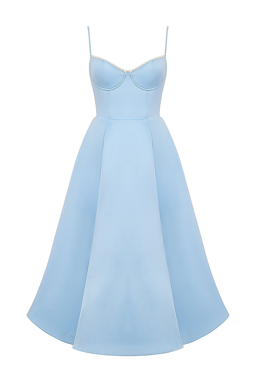 MADEMOISELLE CINDERELLA BLUE TULLE MIDI DRESS