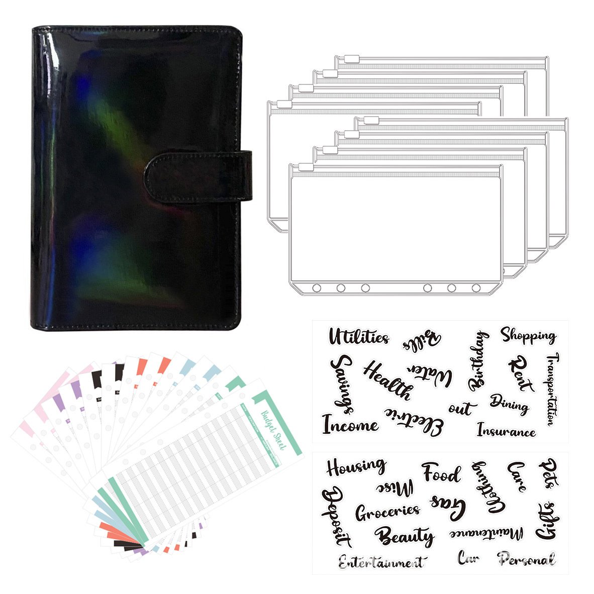 mamymarket™-Budget Binder Book With Cash Envelopes