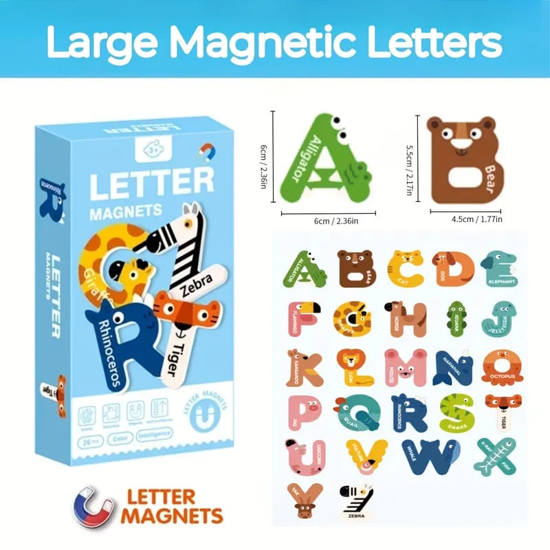 mamymarket™-Animal-shaped Magnetic Alphabet