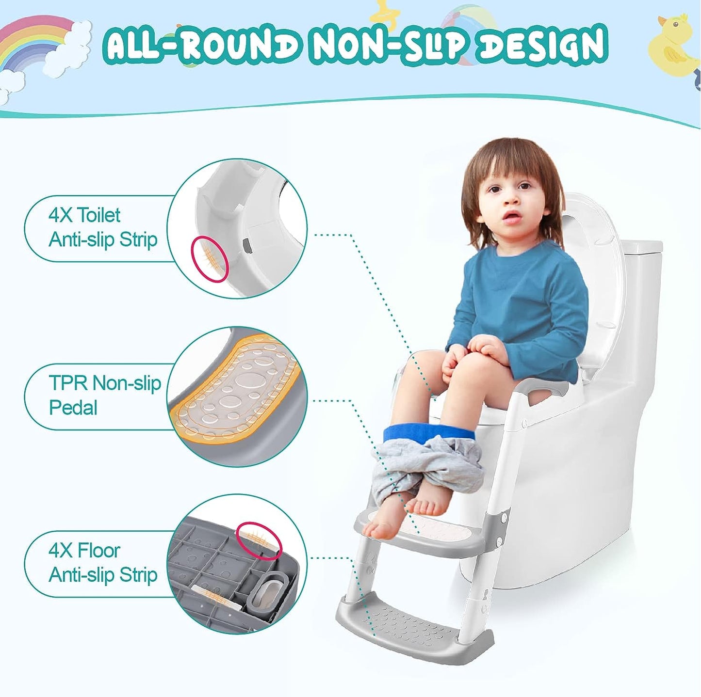 mamymarket™-2024 New Potty Training Toilet Seat for Kids With Step Stool Ladder