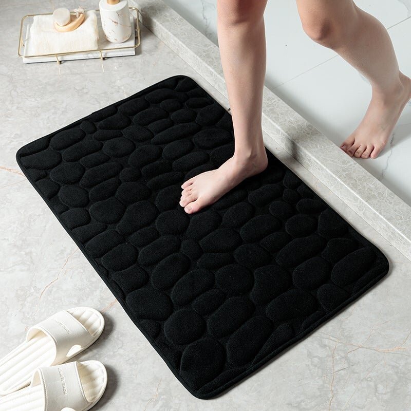 2023 New Arrival Cobblestone Embossed Bathroom Bath Mat