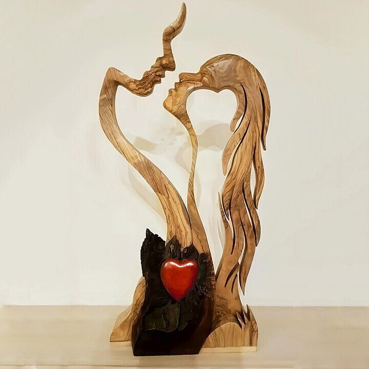 Love Eternal Wooden Ornament