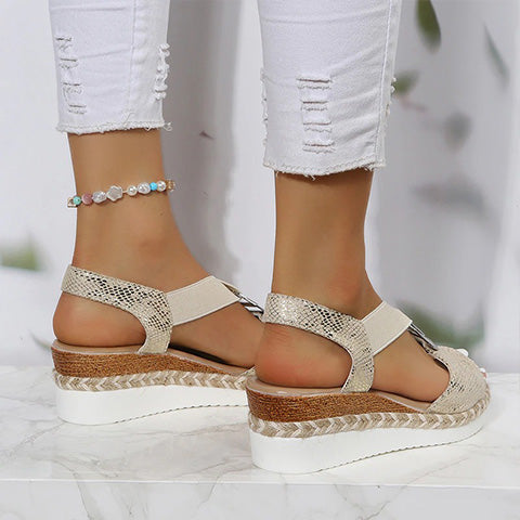 🔥Last Day Promotion 60% OFF) Women’s Comfortable Orthopedic Wedge Open Toe Sandals