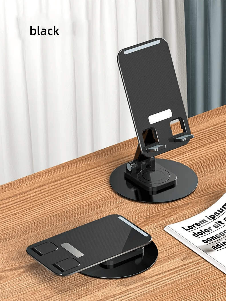 Folding computer phone holder in aluminium alloy