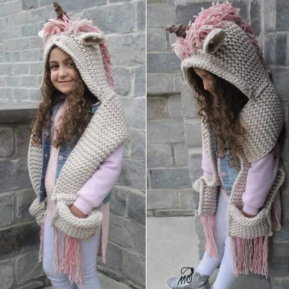 (🔥HOT SALE NOW 49% OFF) - Lovely Kids Unicorn Hat Scarf