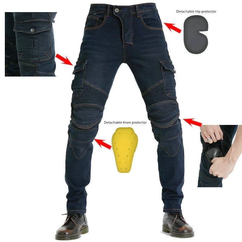 Aramid Motorcycle Riding Jeans Motorbike Racing Pants