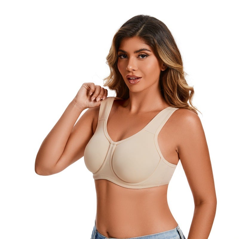 ⏰BLACK FRIDAY SALE🎁Women Underwire Sports Bra Plus Size Self-adjustment High