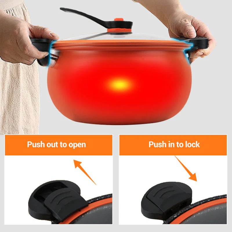 🧑‍🍳Chef's Picks🏆Multifunctional Large Capacity Non-stick Pressure Cooker