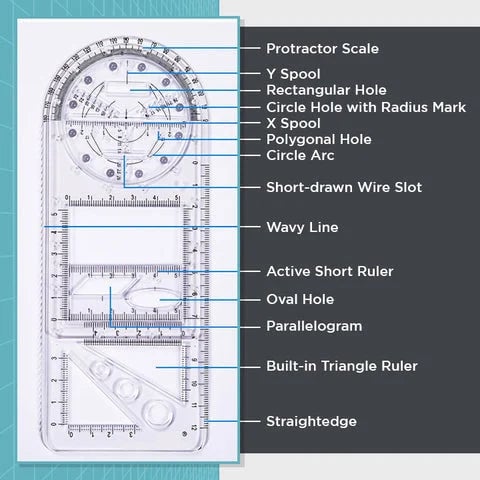 mamymarket™-Multifunctional Geometric Rulers