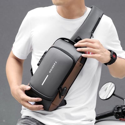 Motorcycle USB charging anti-theft fashion sports and leisure multi-functional shoulder messenger bag🔥Last day flash sale - 58% off🔥