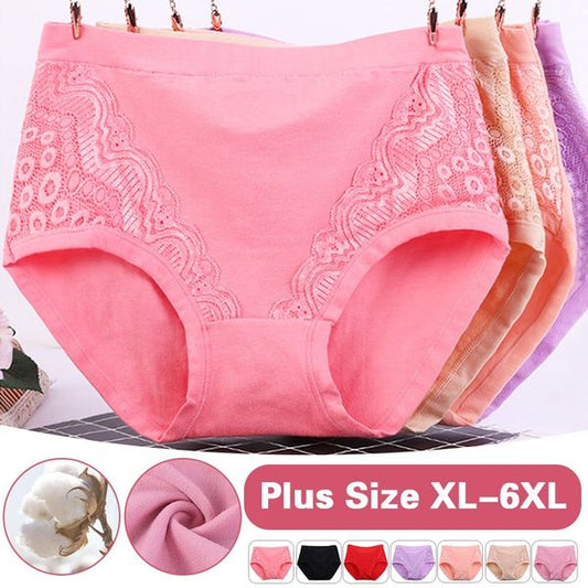 2023 Plus Size High Waist Leak Proof Cotton Panties