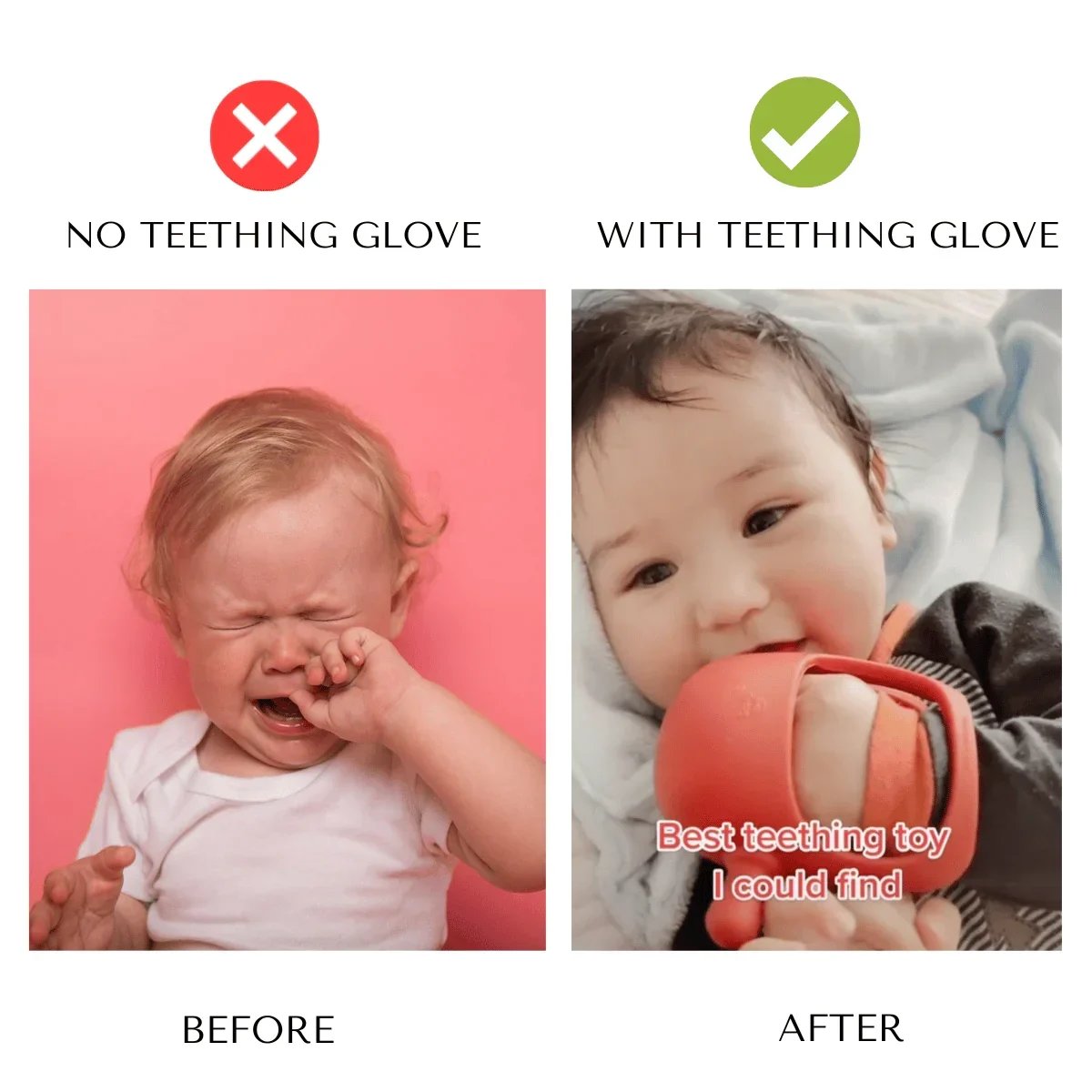 mamymarket™-Baby Teether Chick Gloves