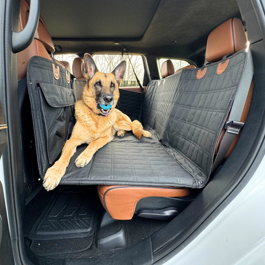 mamymarket™-Backseat Extender for Dogs - Black with Door Covers