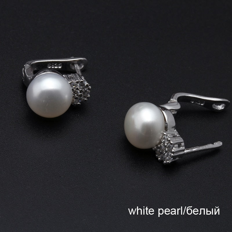 Fashion Natural freshwater black pearl ear clip